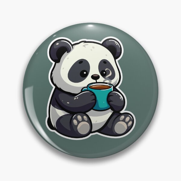Item preview, Kawaii Cute Panda Drinking Coffee 4 | Pets and Animals for Men and Women t-shirt designed and sold by panchiTWO.