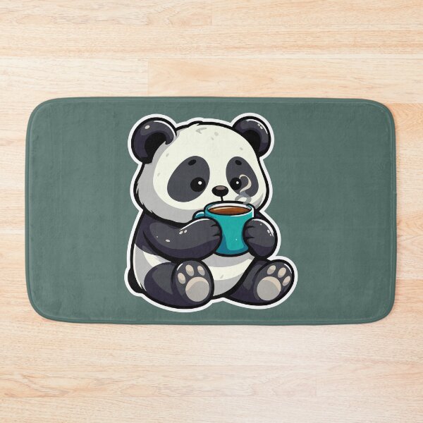 Item preview, Kawaii Cute Panda Drinking Coffee 4 | Pets and Animals for Men and Women t-shirt designed and sold by panchiTWO.