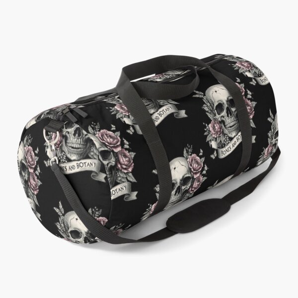 Item preview, Bones and botany, Skull human anatomy floral, pink watercolor roses, Bones and Botany art anatomy designed and sold by Collagedream.