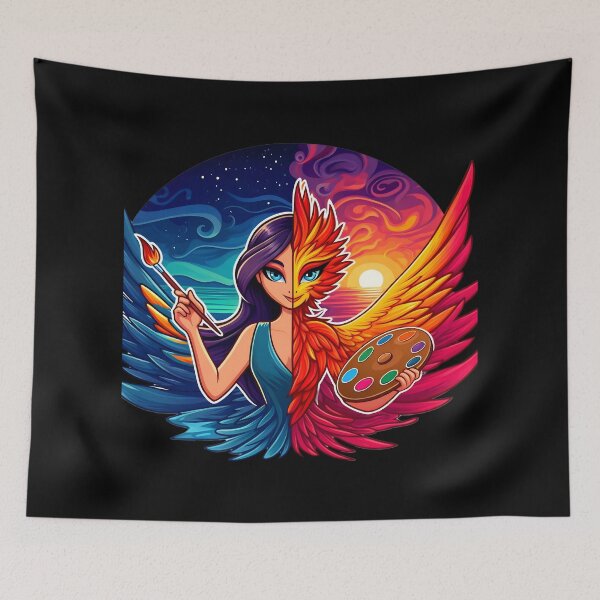 Item preview, Spectral Harmony: Feathered Alchemy designed and sold by AI-Only Creations.
