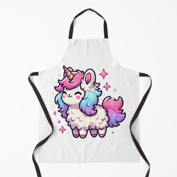 Item preview, Kawaii rainbow llamacorn unicorn llama designed and sold by TomFrontierArt.