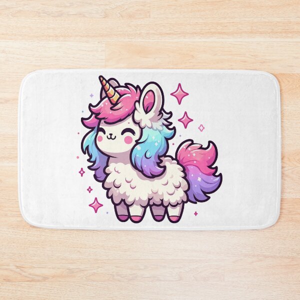 Item preview, Kawaii rainbow llamacorn unicorn llama designed and sold by TomFrontierArt.