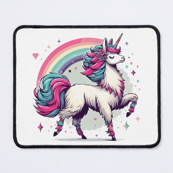 Item preview, Kawaii rainbow llamacorn unicorn llama designed and sold by TomFrontierArt.