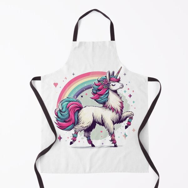 Item preview, Kawaii rainbow llamacorn unicorn llama designed and sold by TomFrontierArt.