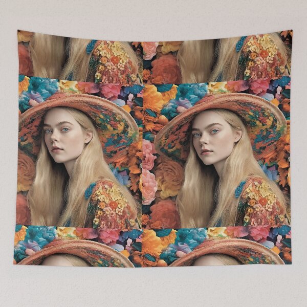 Item preview, Flower world with Elle Fanning designed and sold by bogfl.