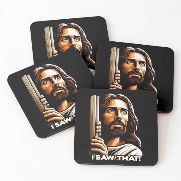 Item preview, I SAW THAT Jesus meme WWJD designed and sold by plushism.
