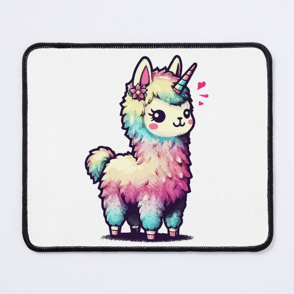 Item preview, Kawaii rainbow llamacorn unicorn llama designed and sold by TomFrontierArt.