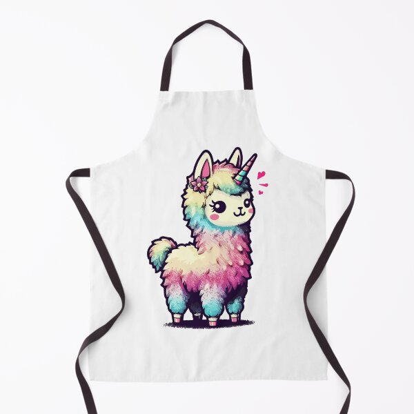 Item preview, Kawaii rainbow llamacorn unicorn llama designed and sold by TomFrontierArt.