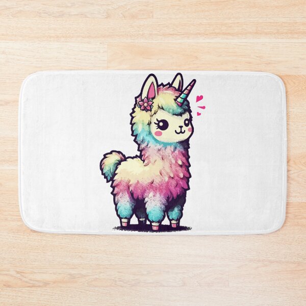 Item preview, Kawaii rainbow llamacorn unicorn llama designed and sold by TomFrontierArt.