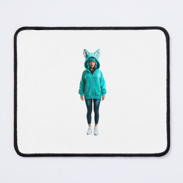 Item preview, Aqua Cat-Ear Hoodie - Cozy and Stylish designed and sold by DotsAndDesigns.