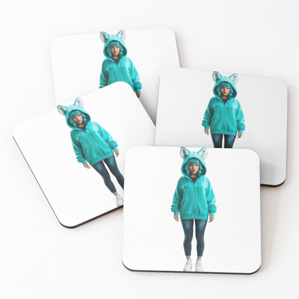 Item preview, Aqua Cat-Ear Hoodie - Cozy and Stylish designed and sold by DotsAndDesigns.