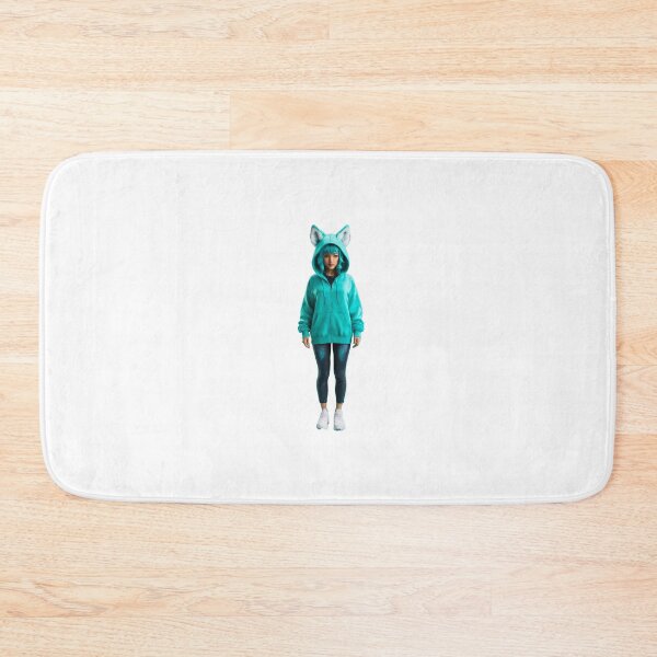 Item preview, Aqua Cat-Ear Hoodie - Cozy and Stylish designed and sold by DotsAndDesigns.