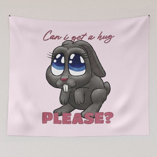 Item preview, Can i get a hug please cute bunny designed and sold by SuRReal3D.