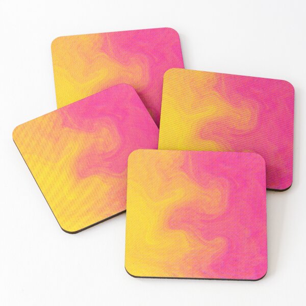 Item preview, Dots, Hot Pink, Yellow, Orange, Watercolour- Marble Pattern Design designed and sold by theprintedclub.