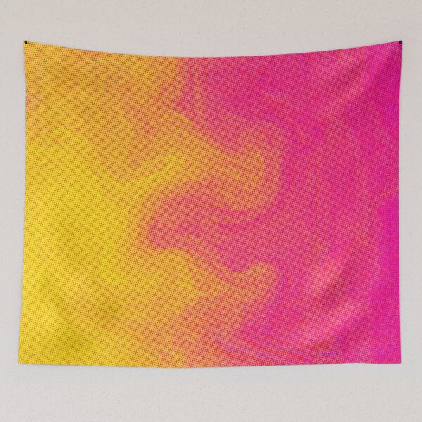 Item preview, Dots, Hot Pink, Yellow, Orange, Watercolour- Marble Pattern Design designed and sold by theprintedclub.
