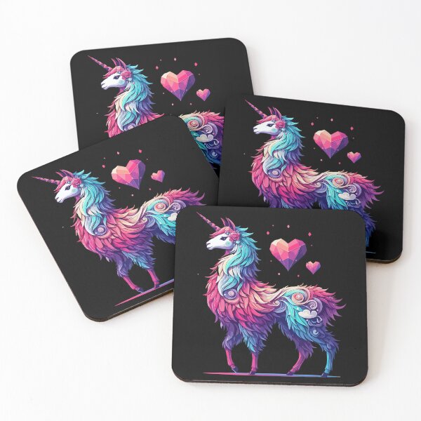Item preview, Trendy doodle rainbow llamacorn unicorn llama of love designed and sold by TomFrontierArt.