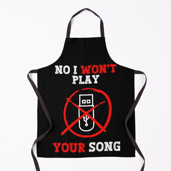 Item preview, No, I Won't Play Your Song - Funny Aesthetic Art For DJ designed and sold by Raccoon's World.