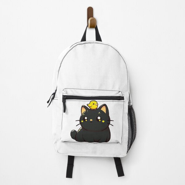 Item preview, Cute Black Cat And Yellow Bird designed and sold by TomFrontierArt.