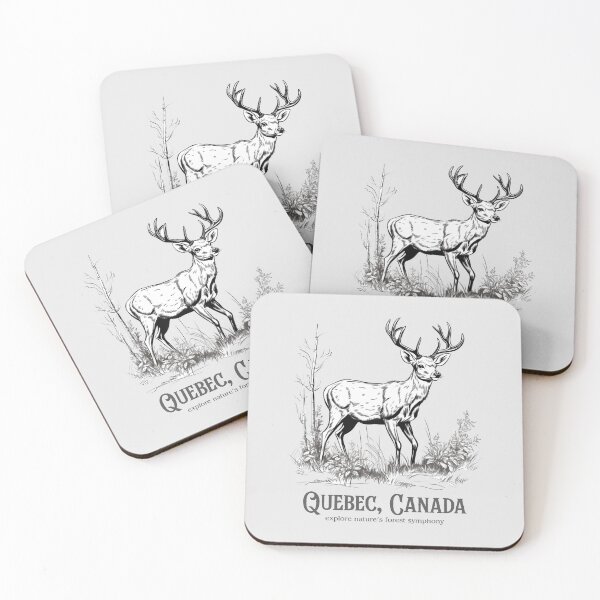 Item preview, QUEBEC’S WANDERLUST: DEER UNVEILING NATURE’S CHARM designed and sold by kcaandwu.