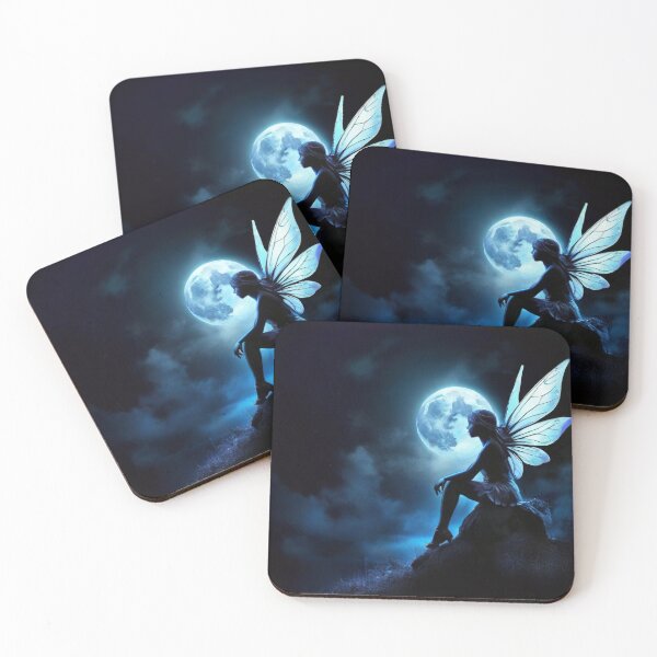 Item preview, Moonlit Mirage | Fairy Silhouette in Cosmic Colorsplash designed and sold by MysticFable.