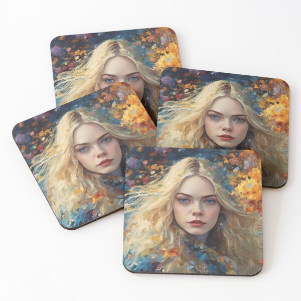 Item preview, colorful picture with Elle Fanning designed and sold by bogfl.