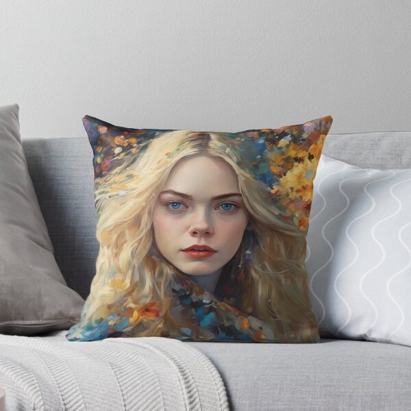 Item preview, colorful picture with Elle Fanning designed and sold by bogfl.