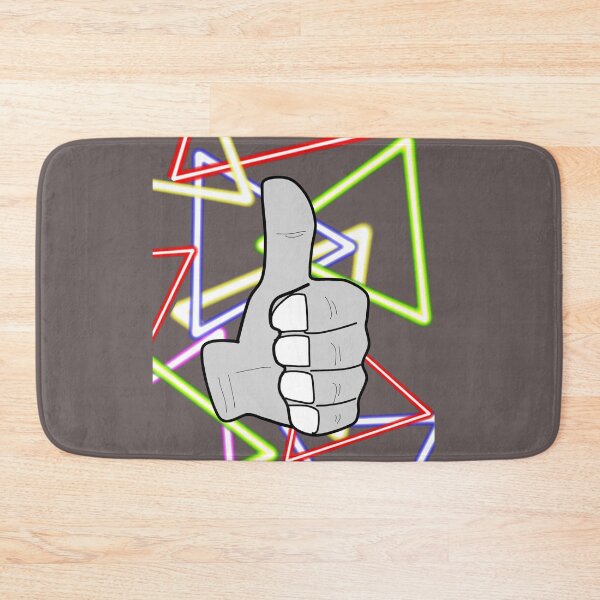 Item preview, Thumbs up hand drawing triangle geometric pattern background designed and sold by MigWhimsy.