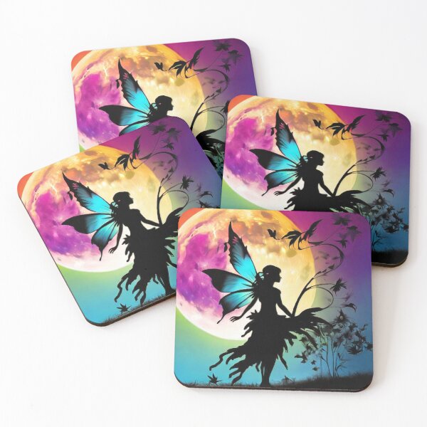 Item preview, Lunar Radiance | Fairy Silhouette in Celestial Colorsplash designed and sold by MysticFable.
