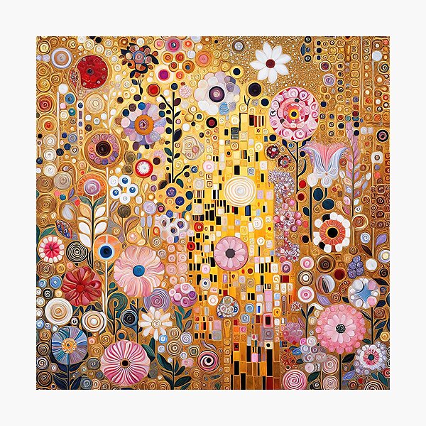 Item preview, Fleurs de Gustav Klimt designed and sold by maniacfitness.