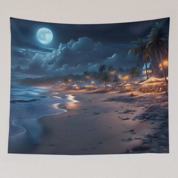 Item preview, Summer Night - Beach designed and sold by chromavibes-art.