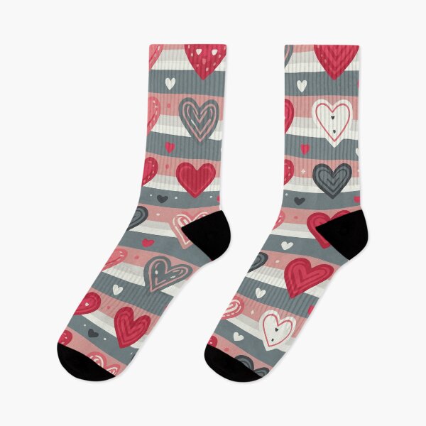 Item preview, Stripes and hearts designed and sold by apreia.