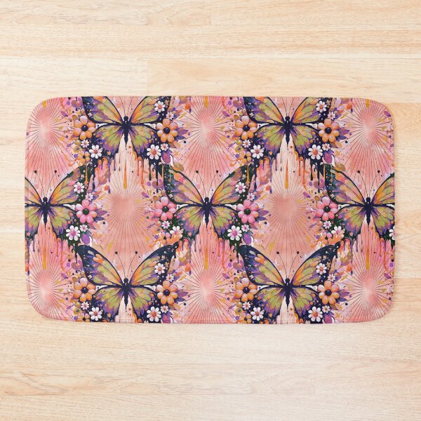 Item preview, Butterfly and floral bloom designed and sold by Veata.