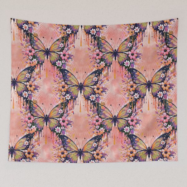 Item preview, Butterfly and floral bloom designed and sold by Veata.
