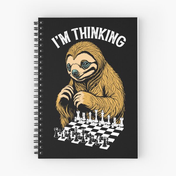Item preview, Funny Chess Player Sloth I'm Thinking Cute Slow Sloths designed and sold by GrandeDuc.