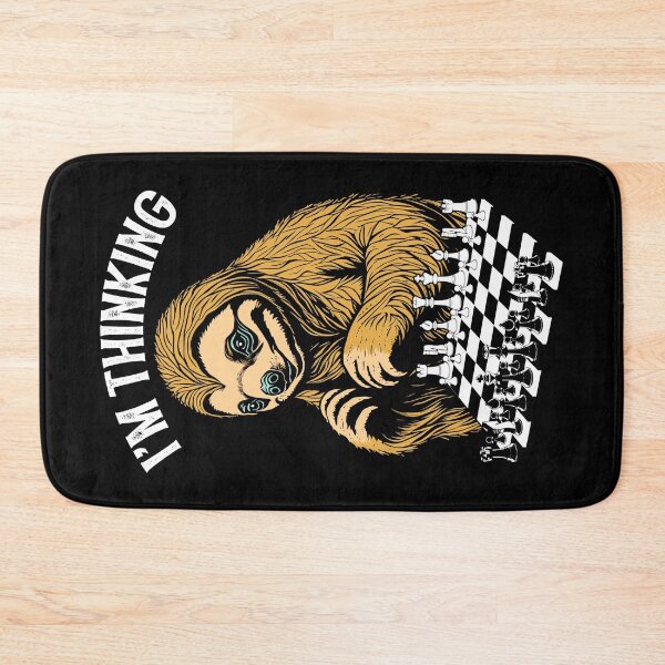 Item preview, Funny Chess Player Sloth I'm Thinking Cute Slow Sloths designed and sold by GrandeDuc.