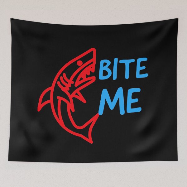 Item preview, Bite Me Shark designed and sold by DesignsMjB.
