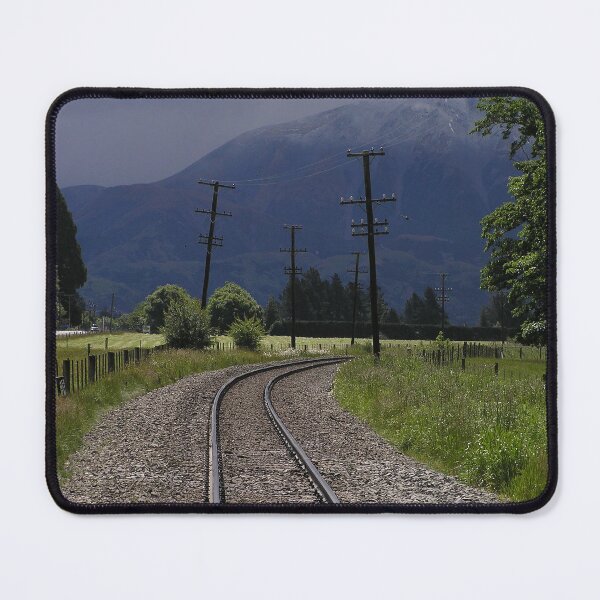 Item preview, New Zealand, mountainous train track NZ  designed and sold by TobyDesignStore.