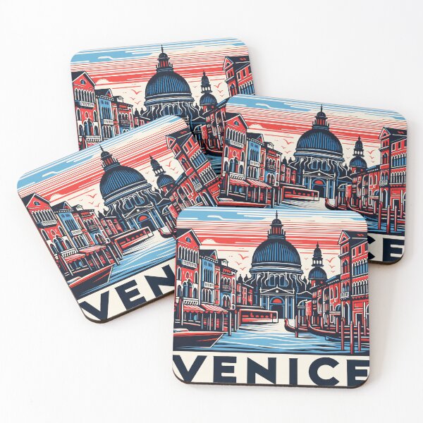 Item preview, Venice Travel Retro Poster designed and sold by TomFrontierArt.
