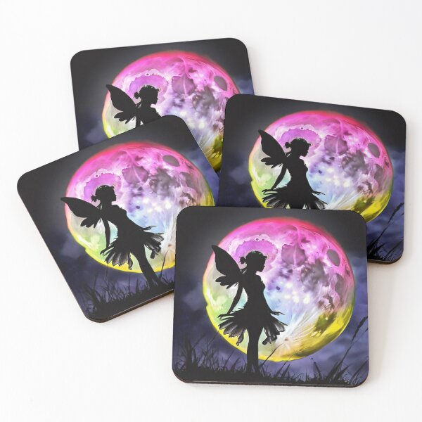 Item preview, Lunar Cascade | Fairy Silhouette in Nocturnal Colorsplash designed and sold by MysticFable.