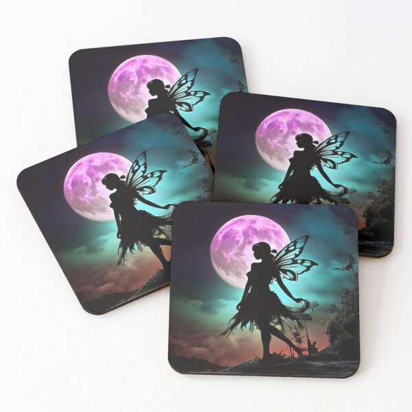 Item preview, Moonlit Mirage | Fairy Silhouette in Celestial Colorsplash designed and sold by MysticFable.