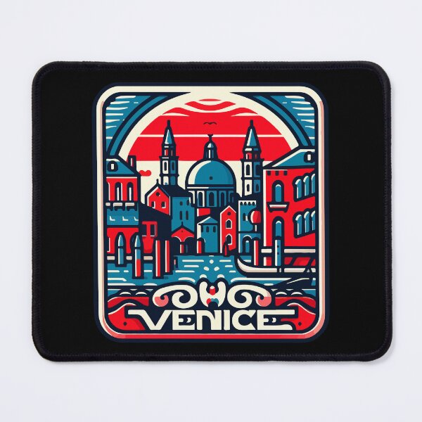 Item preview, Venice Travel Retro Poster designed and sold by TomFrontierArt.