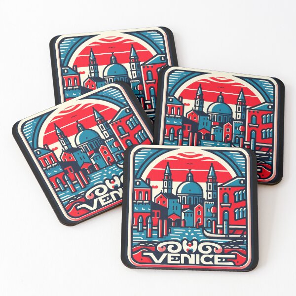 Item preview, Venice Travel Retro Poster designed and sold by TomFrontierArt.