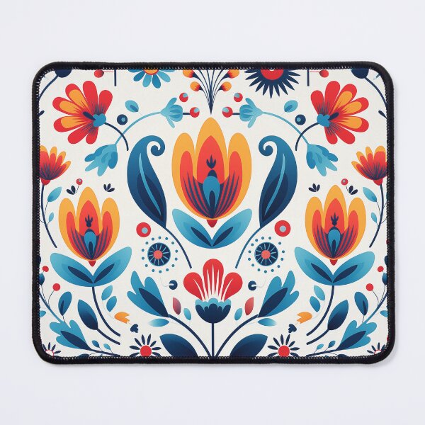 Item preview, flowers in folklore style designed and sold by EtnoBlend.