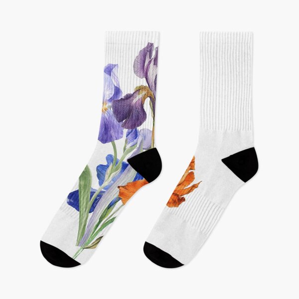 Item preview, purple orange blue IRIS flower designed and sold by Hinny8.
