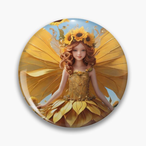 Item preview, Sinfonía de girasol | Hada de la pradera en flor designed and sold by MysticFable.