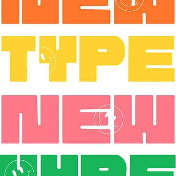 Artwork thumbnail,  Colorful  Typography Design by RADTEX