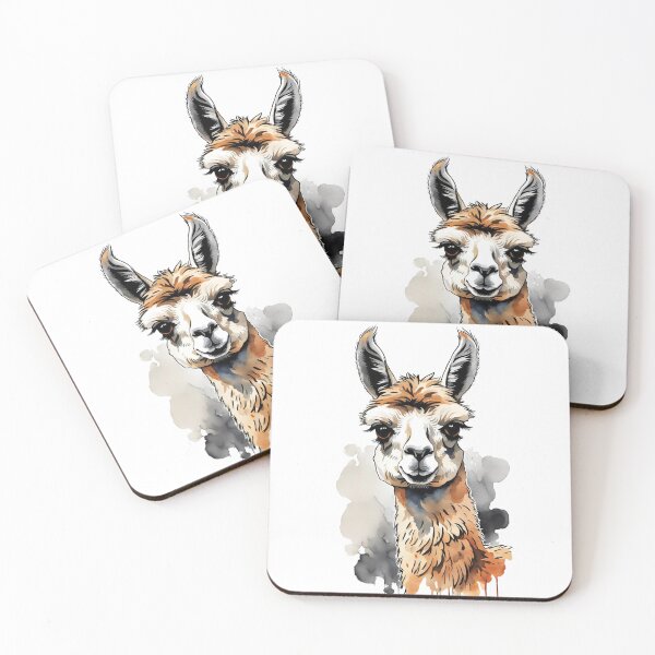 Item preview, Watercolor Alpaca designed and sold by Random Designs.