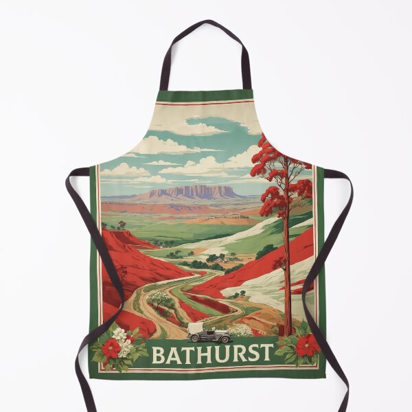 Item preview, Bathurst Australia Tourism Vintage Poster designed and sold by TravelersGems.