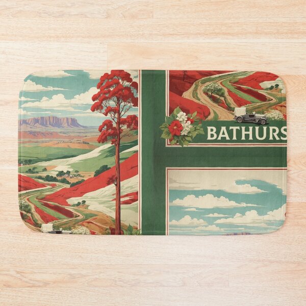 Item preview, Bathurst Australia Tourism Vintage Poster designed and sold by TravelersGems.