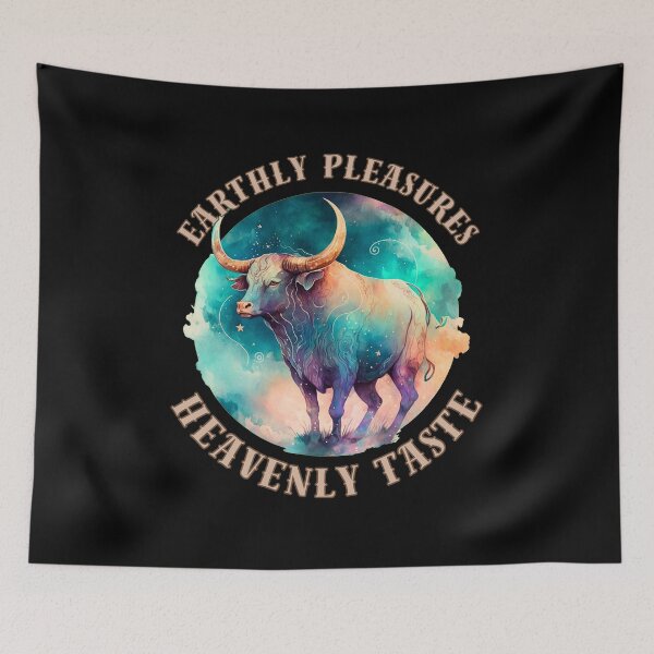 Item preview, Earthly Pleasures, Heavenly Taste. taurus zodiac sign designed and sold by ZodiacWonders.